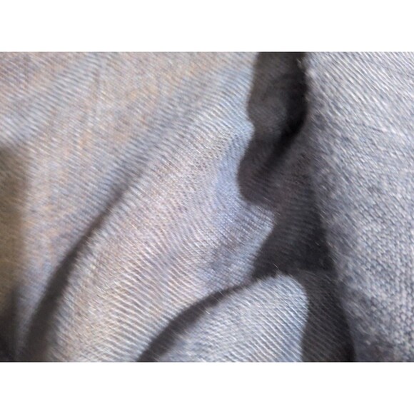 Dolma Top LG 100% Gauzy Linen Shirt Dress Tunic French Blue Coastal Chic - Picture 9 of 13